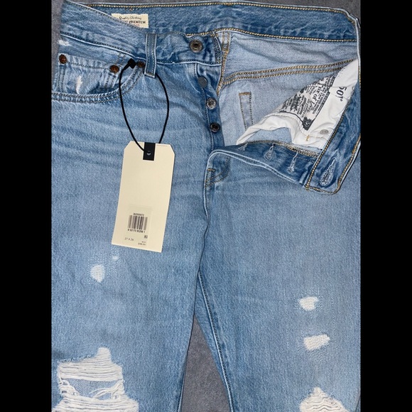 501® Original Cropped High Rise Straight leg Jeans - Picture 11 of 12